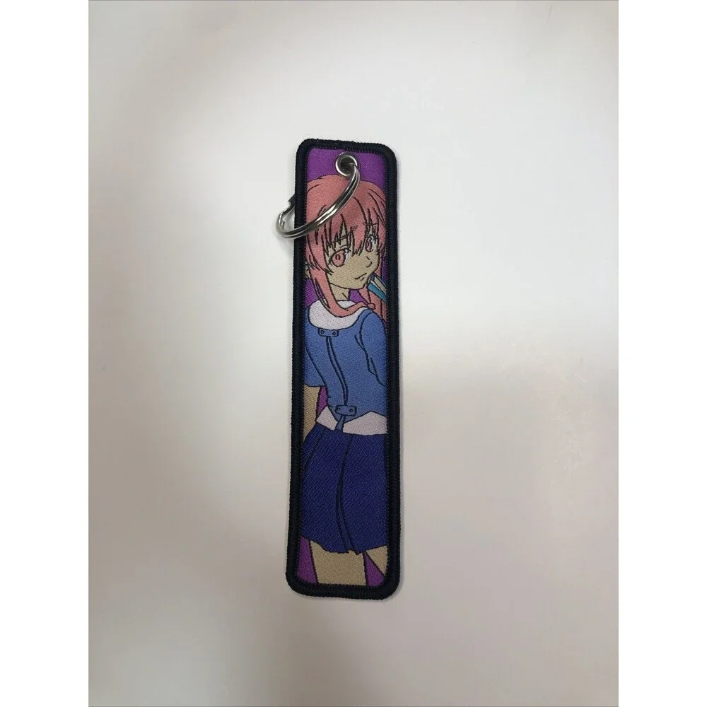Embroidered Keychain Of Yuno Gasai from the series Future Diary